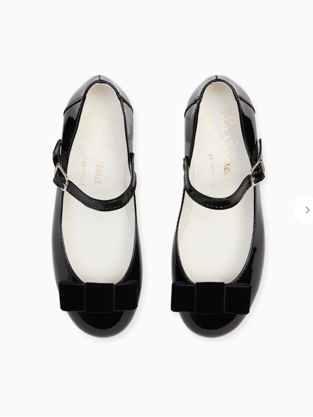 La Coqueta Girls Black Patent Leather Bow Mary Jane Shoes EU 27 Dress Shoes